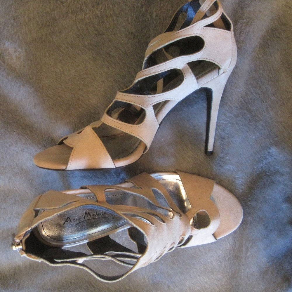 ANNE MICHELLE RAPTURE 22 NUDE NATURAL HEELS NEW